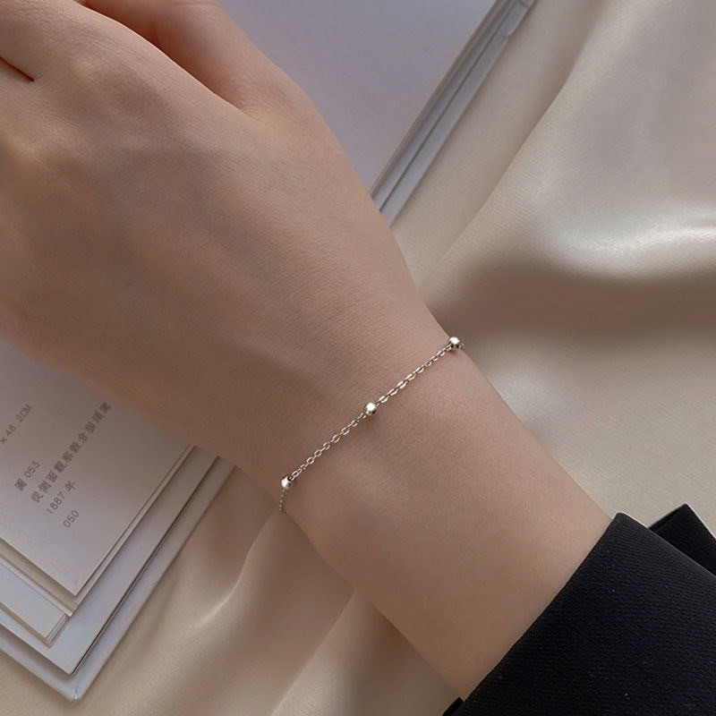 Elegant Silver Geometric Bracelet for Women - Fine Jewelry
