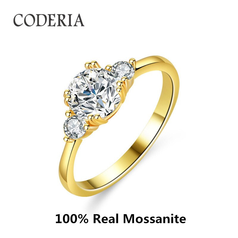 Luxury 14K Gold and Moissanite Ring - 1 Carat for Women